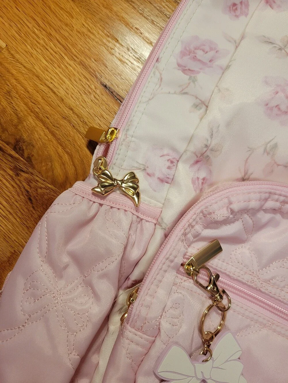 NWT LoveShackFancy x Target Yoobi Ribbon Rosa Backpack Sterling Dusk- HTF